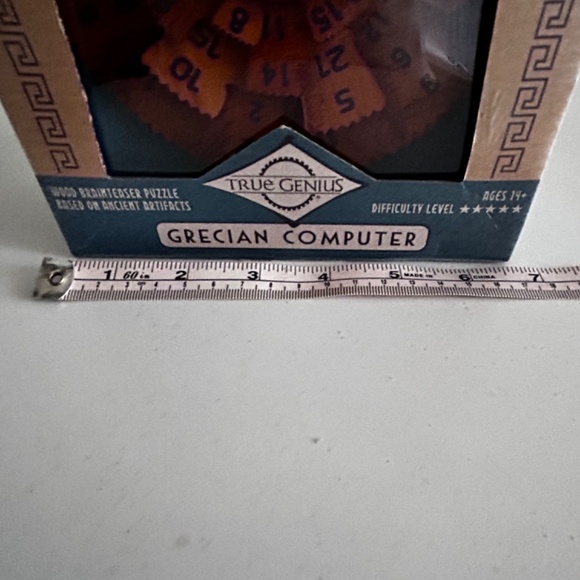 True Genius Greek Computer 2 Wooden Brainteaser Puzzle Expedited New W Tag - Picture 7 of 8